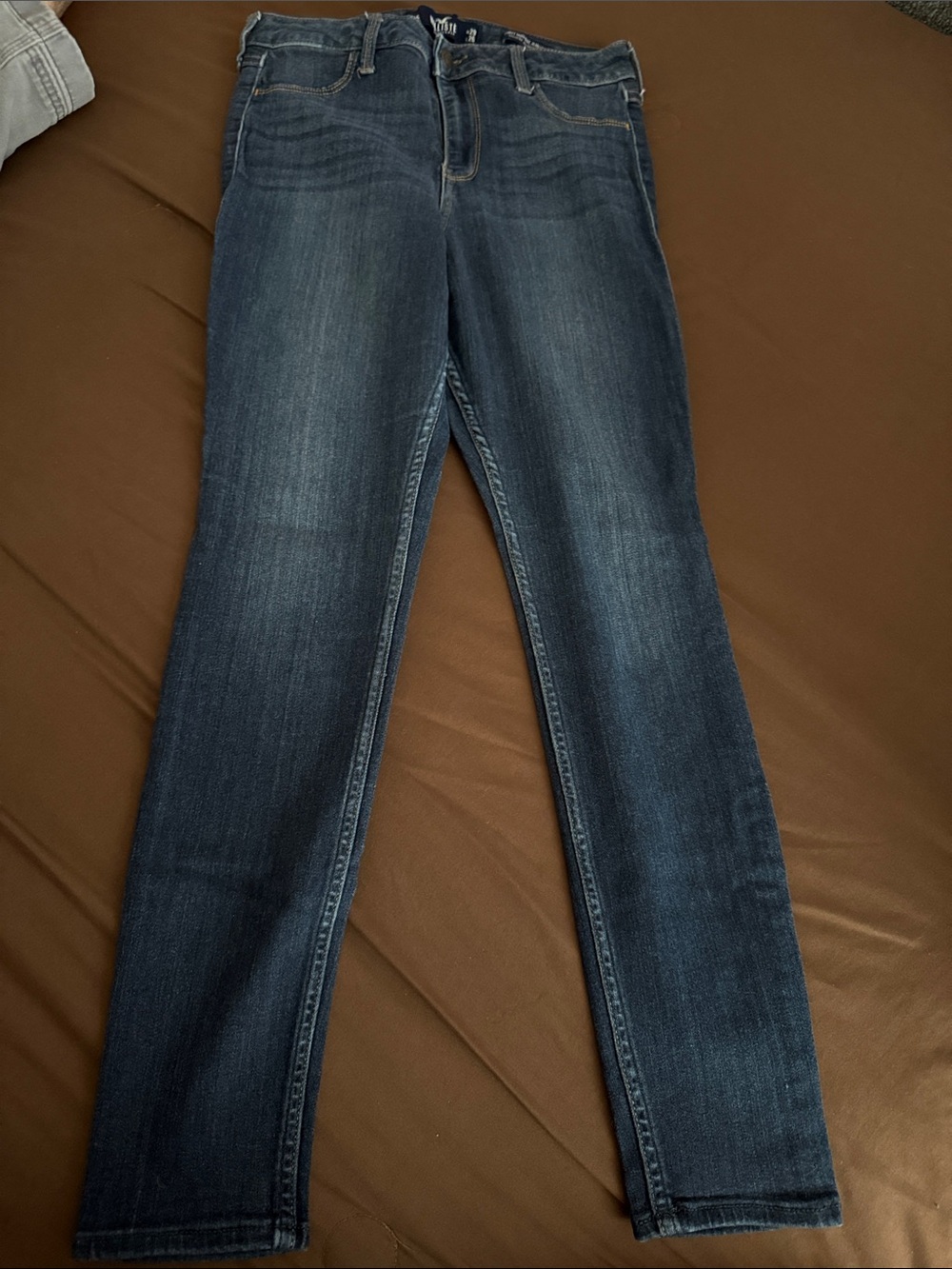 Women's Dark Blue Curvy High Rise Jean Legging